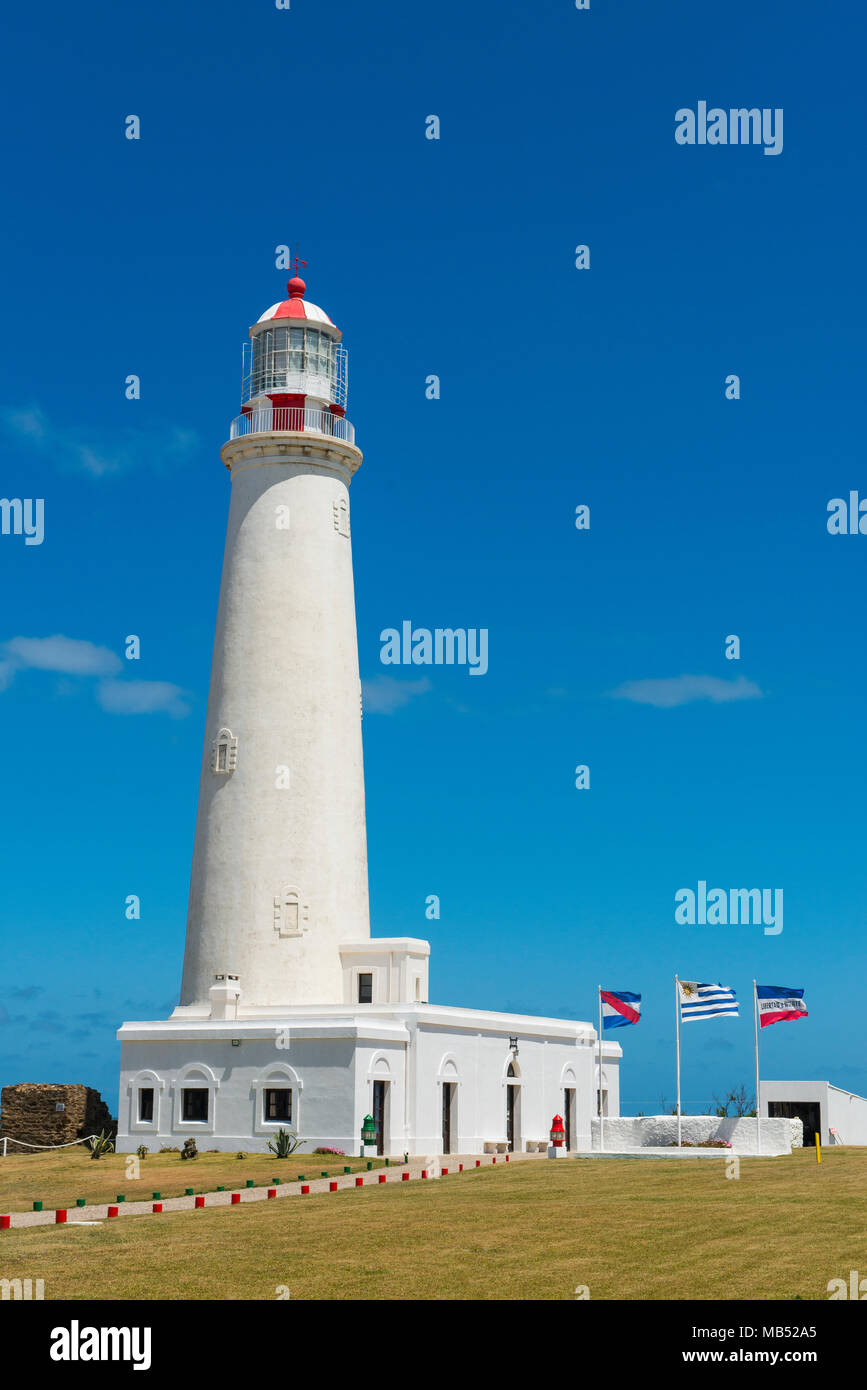 Leuchtturm von La Paloma, Cabo Santa Maria in der Provinz Rocha, Uruguay Stockfoto Leuchtturm von La Paloma, Cabo Santa Maria in der Provinz Rocha, Uruguay Stockfoto