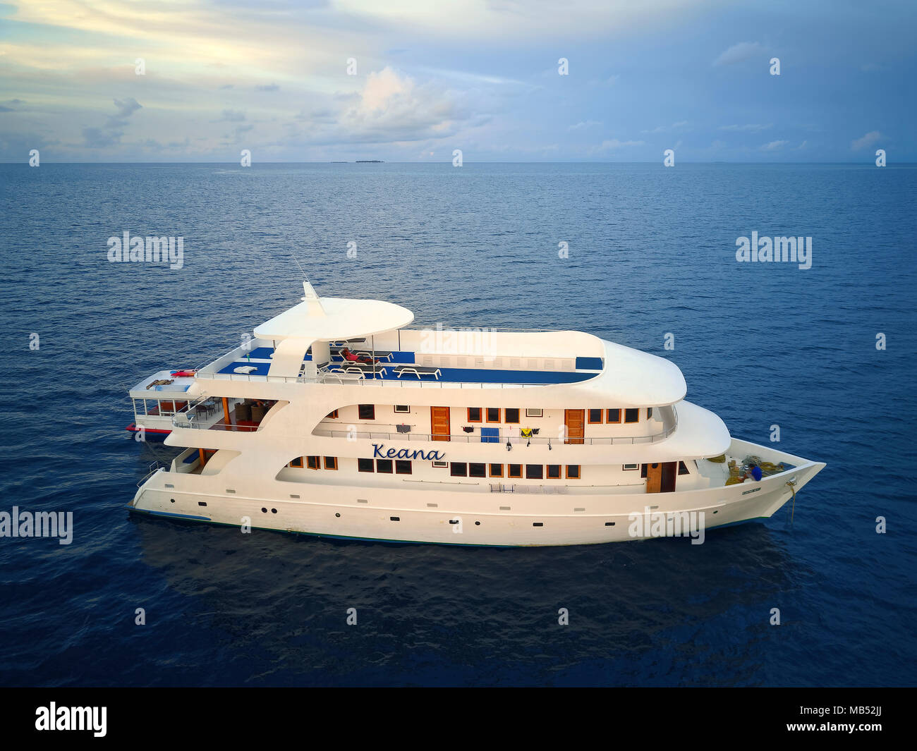 Diving Safari Schiff MS Keana, Ari-Atoll, Malediven, Indischer Ozean Stockfoto