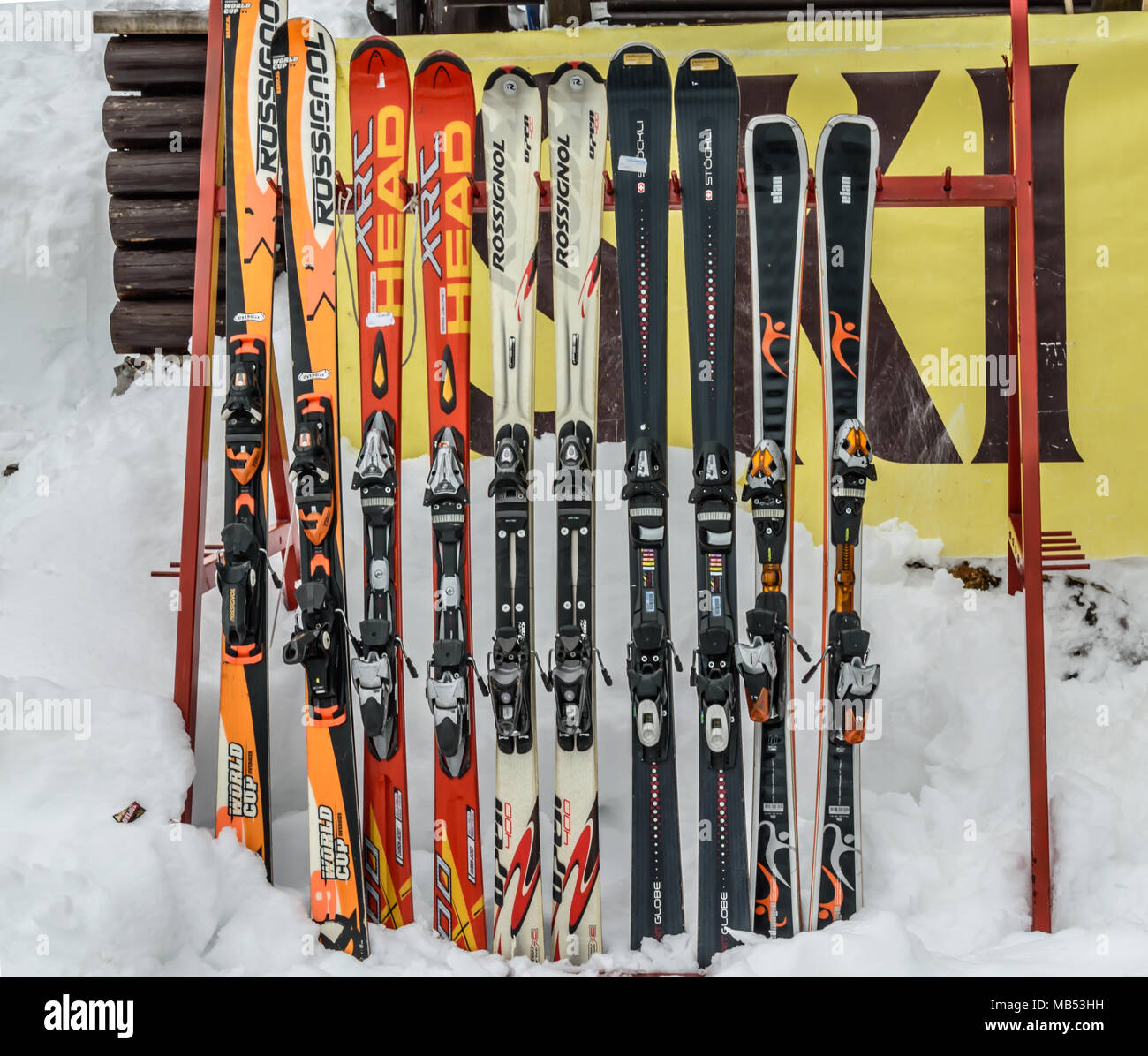 Ski Stockfoto