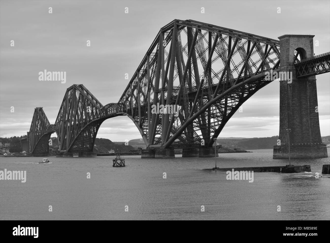 Forth Bridge in Schottland. Stockfoto