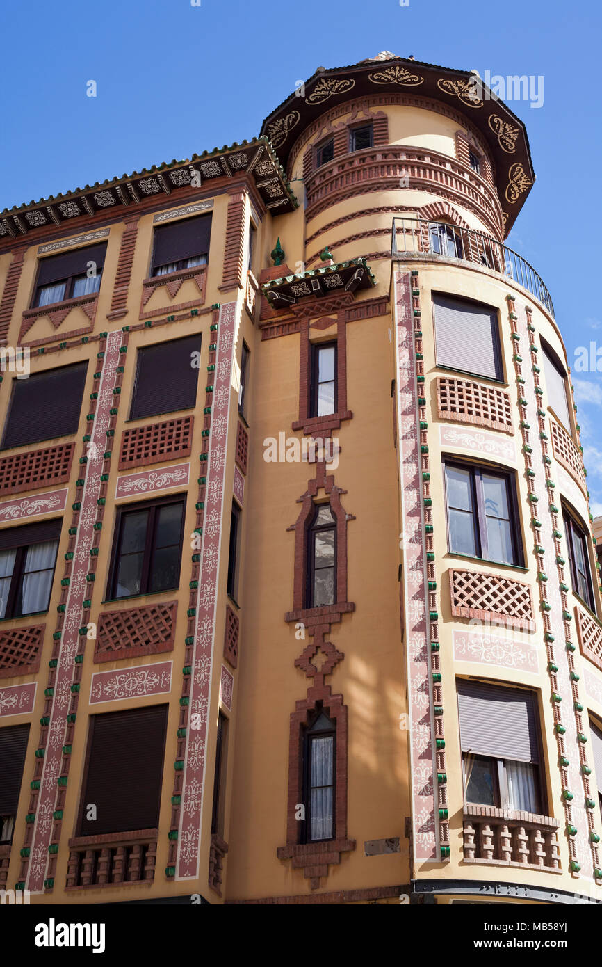 Gebäude, die Innenstadt von Malaga Stockfoto