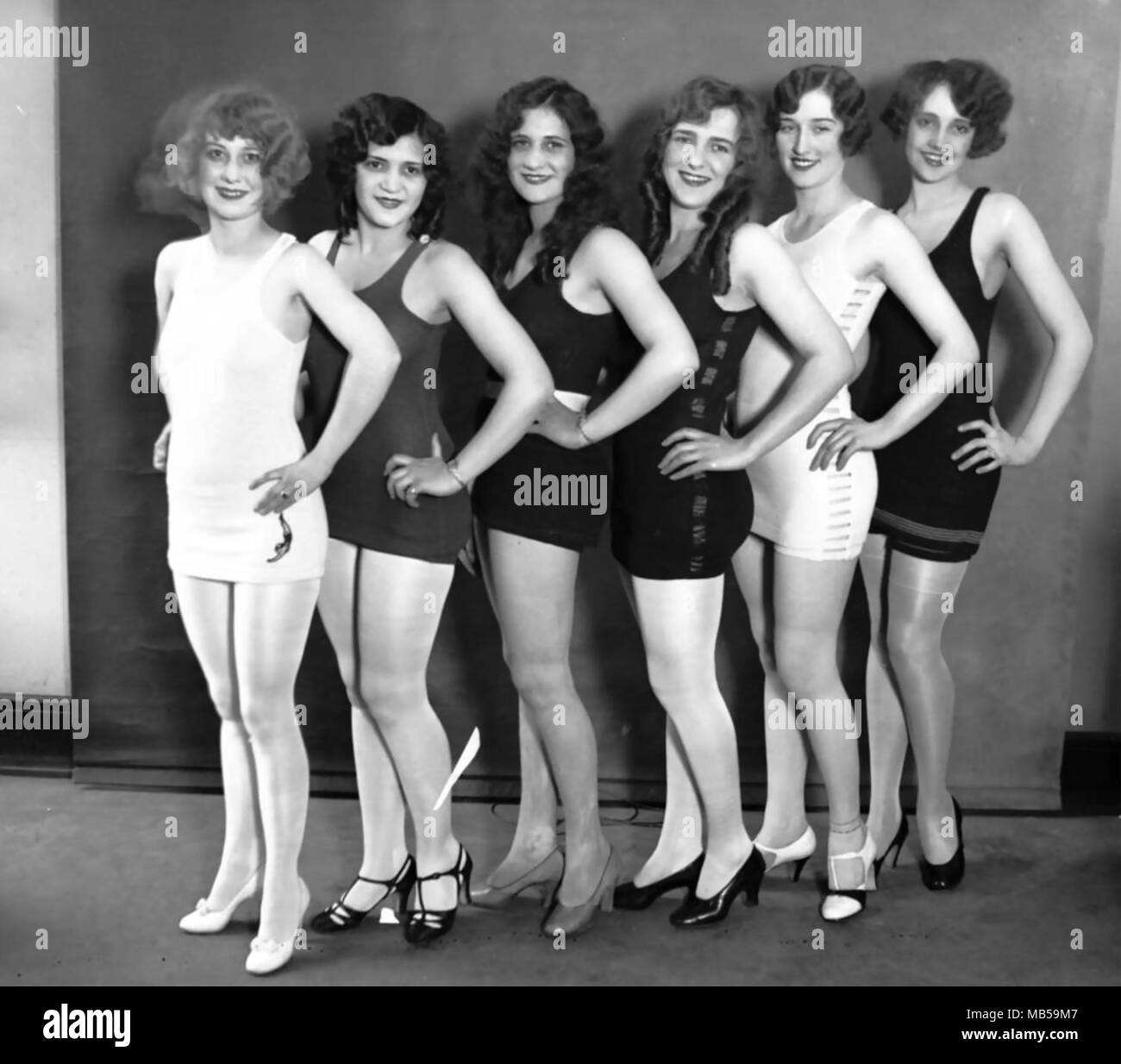 MISS CHICAGO beauty contest Teilnehmer über 1920 Stockfoto