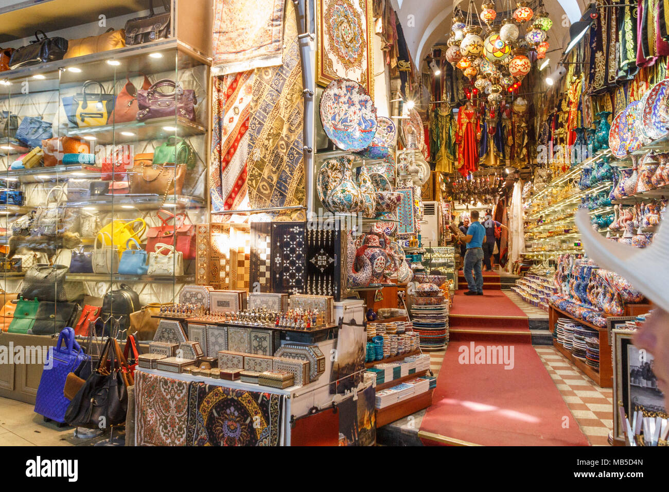 Innen, Grand Bazaar, Itanbul, Türkei Stockfoto
