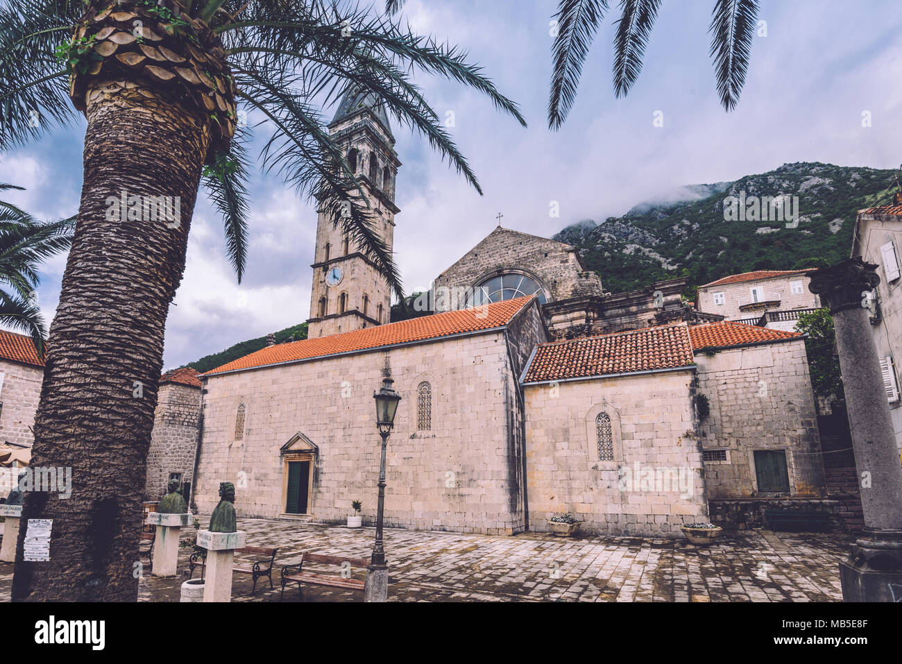 St. Nikola Kirche in Perast Stockfoto