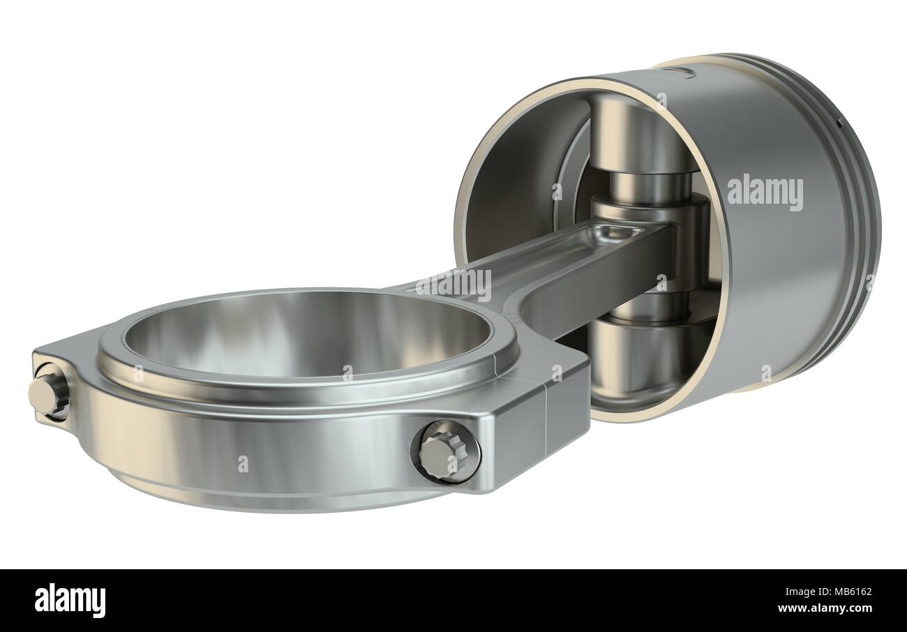 Kolben mit Pleuel Stockfoto