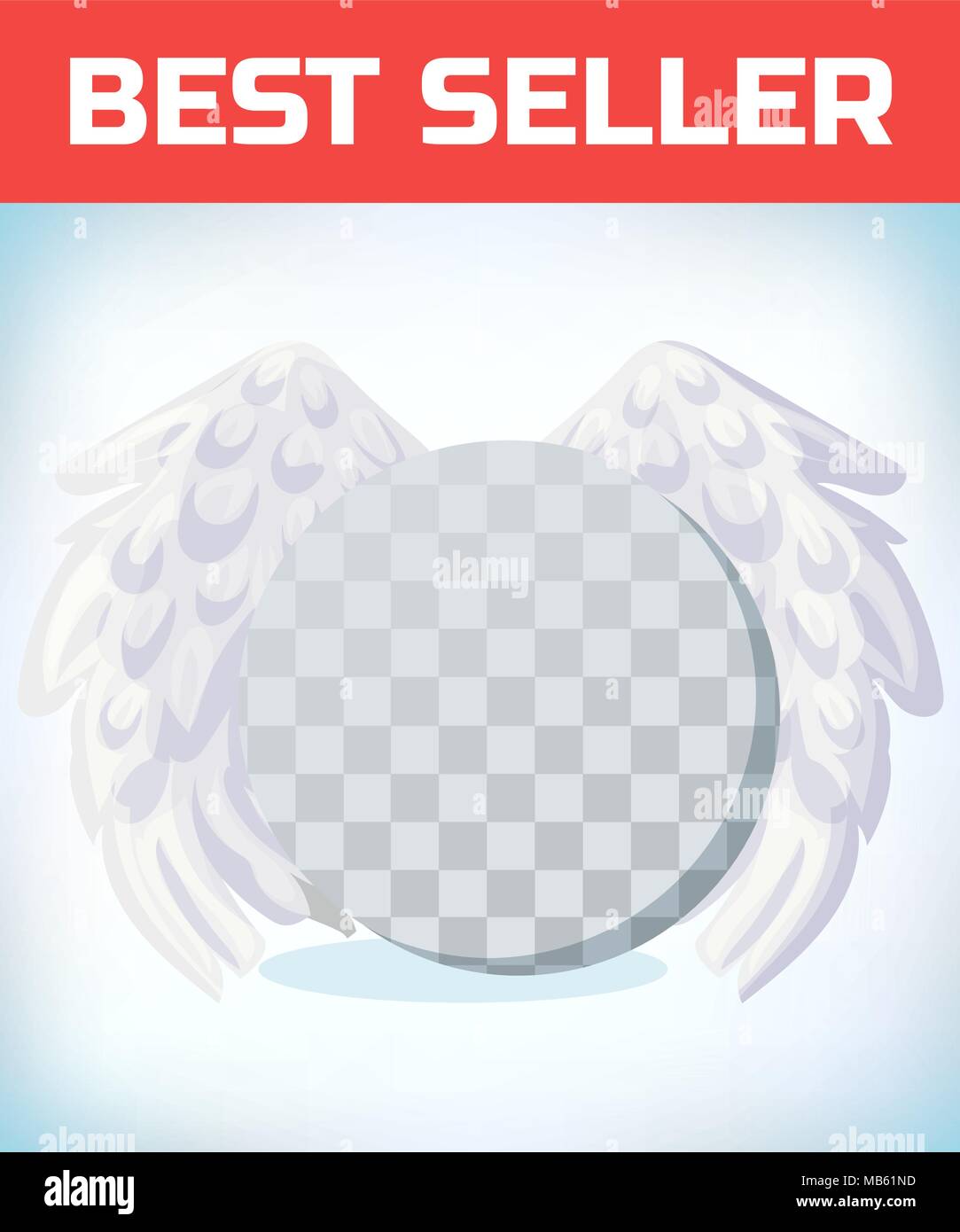 Angel Wings. Maskerade Kostüm. Karneval oder Halloween Cartoon Vector Illustration. Stock Vektor