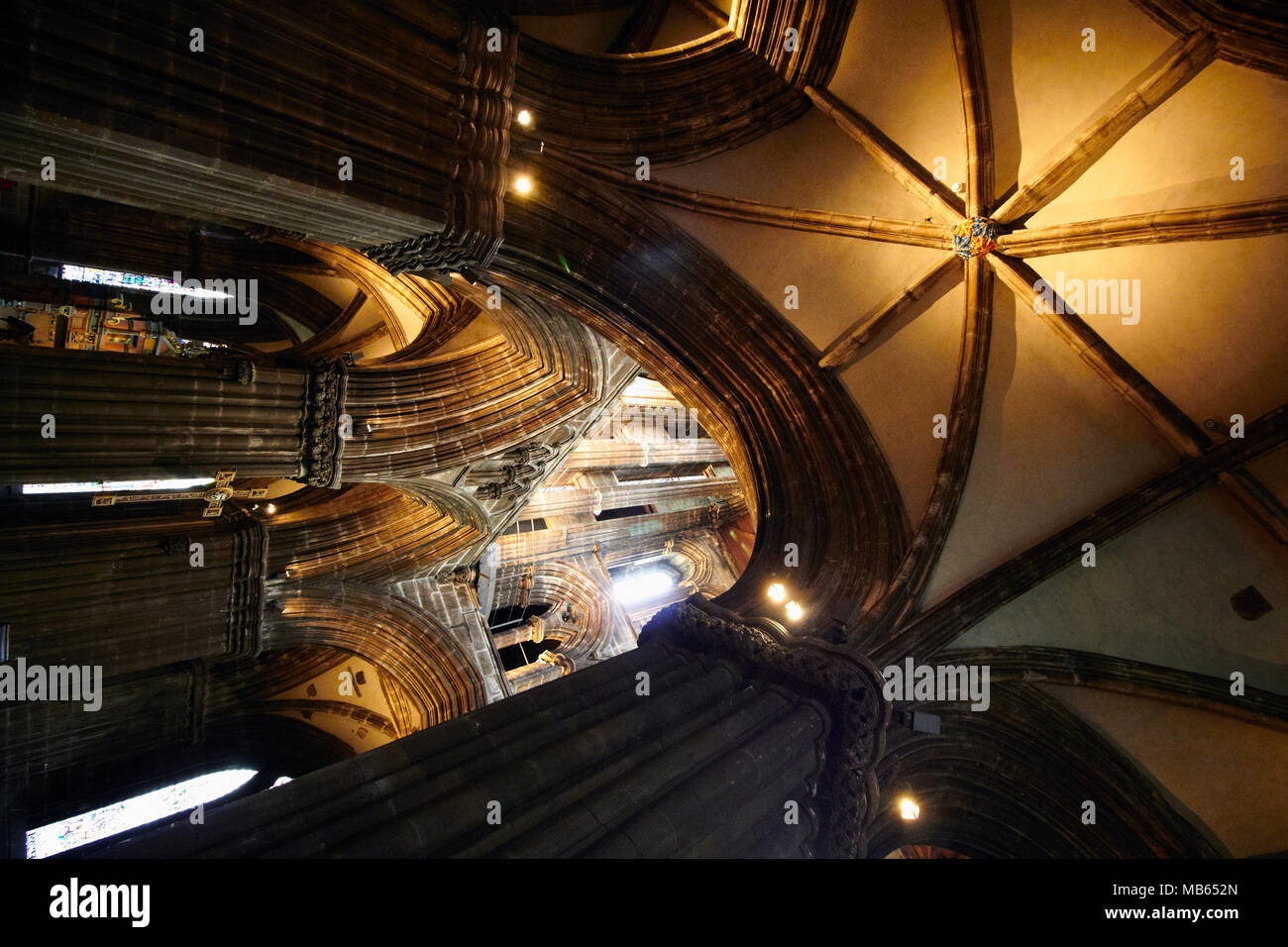 Glasgow Cathedral Schottland Stockfoto