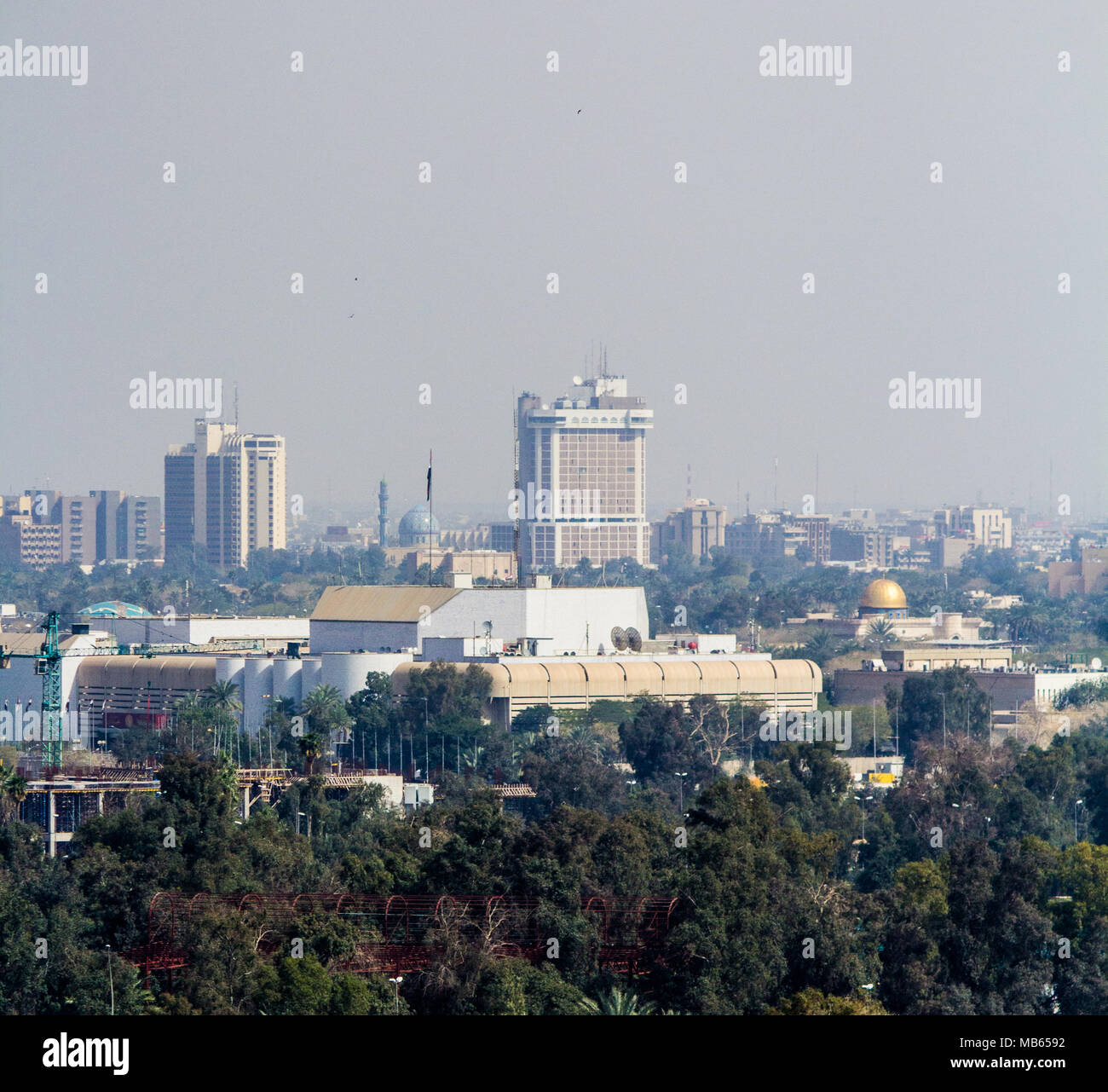 Luftaufnahme Der Stadt Bagdad Und Zeigt Wo Wohn Komplexe Die Stadt Bagdad Hauptstadt Des Irak Stockfotografie Alamy