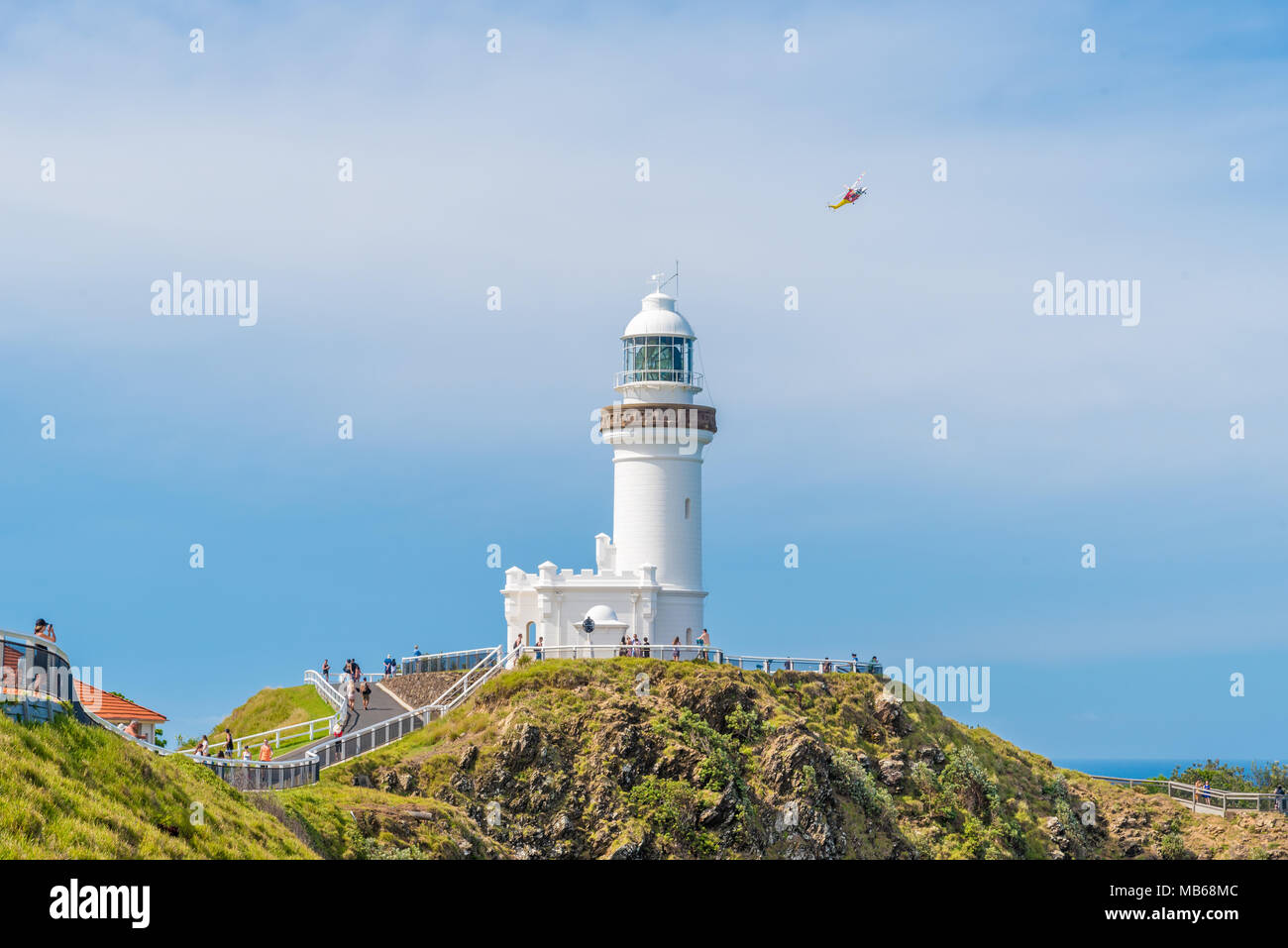 Byron Bay Nsw Australien 3 Januar 2018 Meerblick Uber Leuchtturm Cape Byron Dem Ostlichsten Punkt Auf Dem Australischen Festland In Byron Bay Au Stockfotografie Alamy