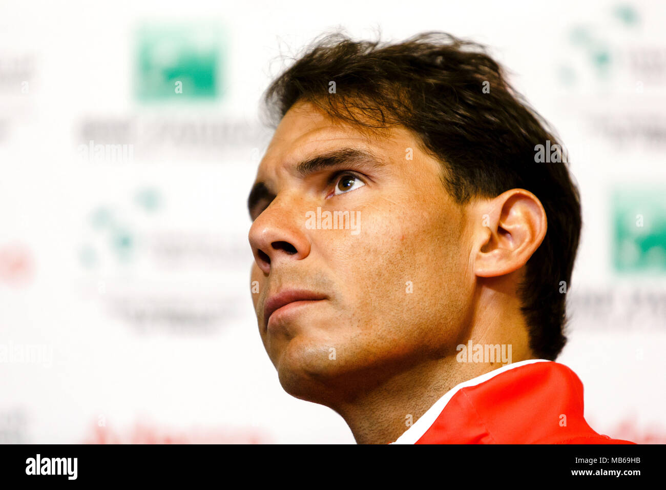 Spanischer Tennisspieler Rafael Nadal Stockfoto