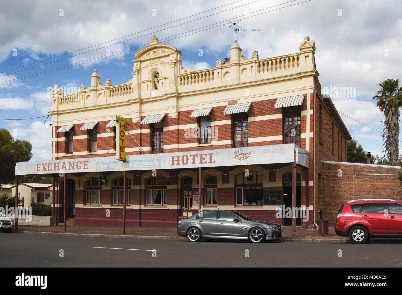 Die Exchange Hotel in Greenbushes in der südwestlichen Region von Western Australia Stockfoto