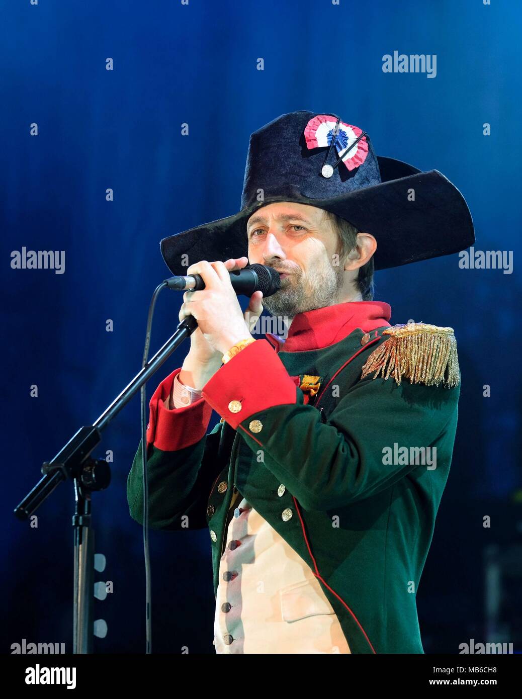 Neil Hannon mit der Göttlichen Komödie bei Cropredy Festival 2017 Stockfoto