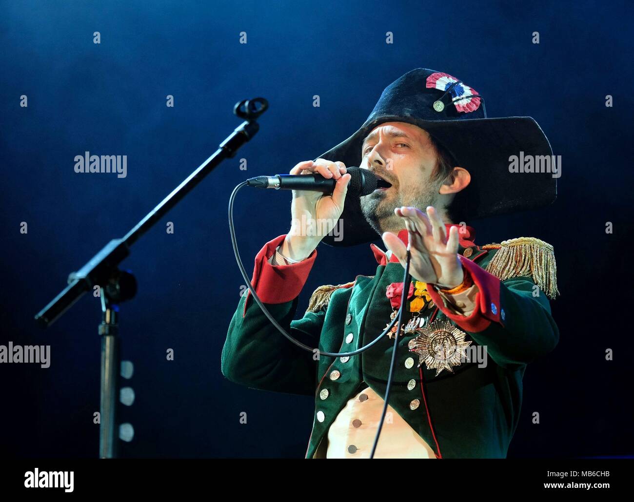 Neil Hannon mit der Göttlichen Komödie bei Cropredy Festival 2017 Stockfoto