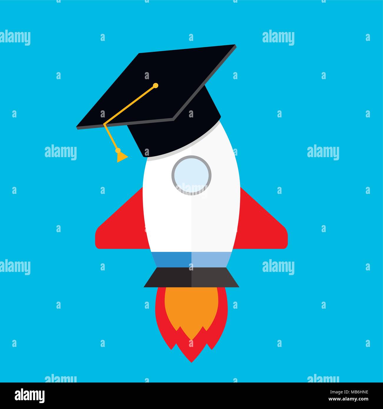 Start Training College der Universität. Start Universität Bildung, Ausbildung in der Schule, Vektor, Abbildung Stock Vektor