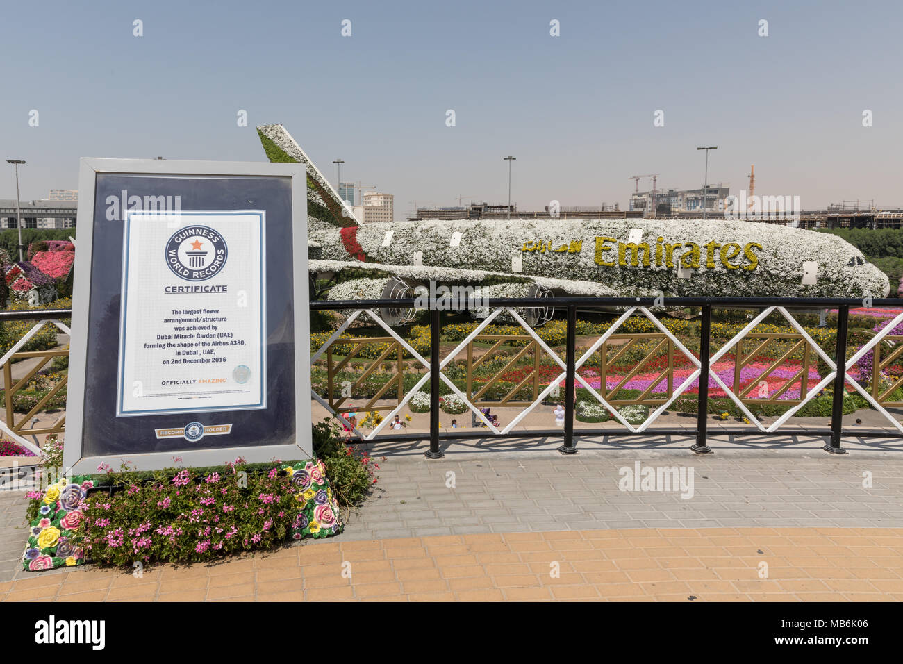 Dubai, Vereinigte Arabische Emirate - 28.März 2018: Wunder Garten in Dubai Stockfoto