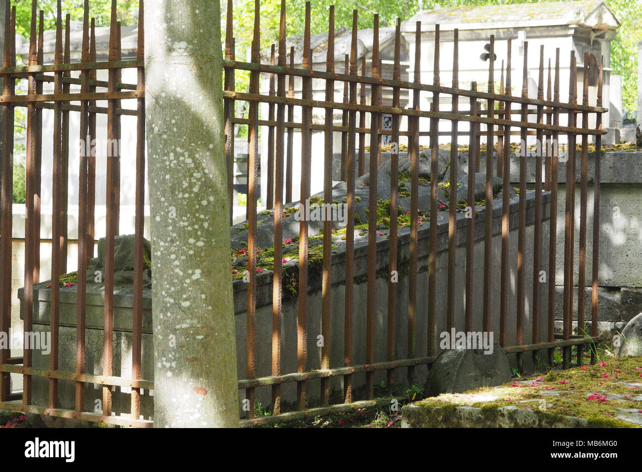 Père Lachaise Friedhof Stockfoto