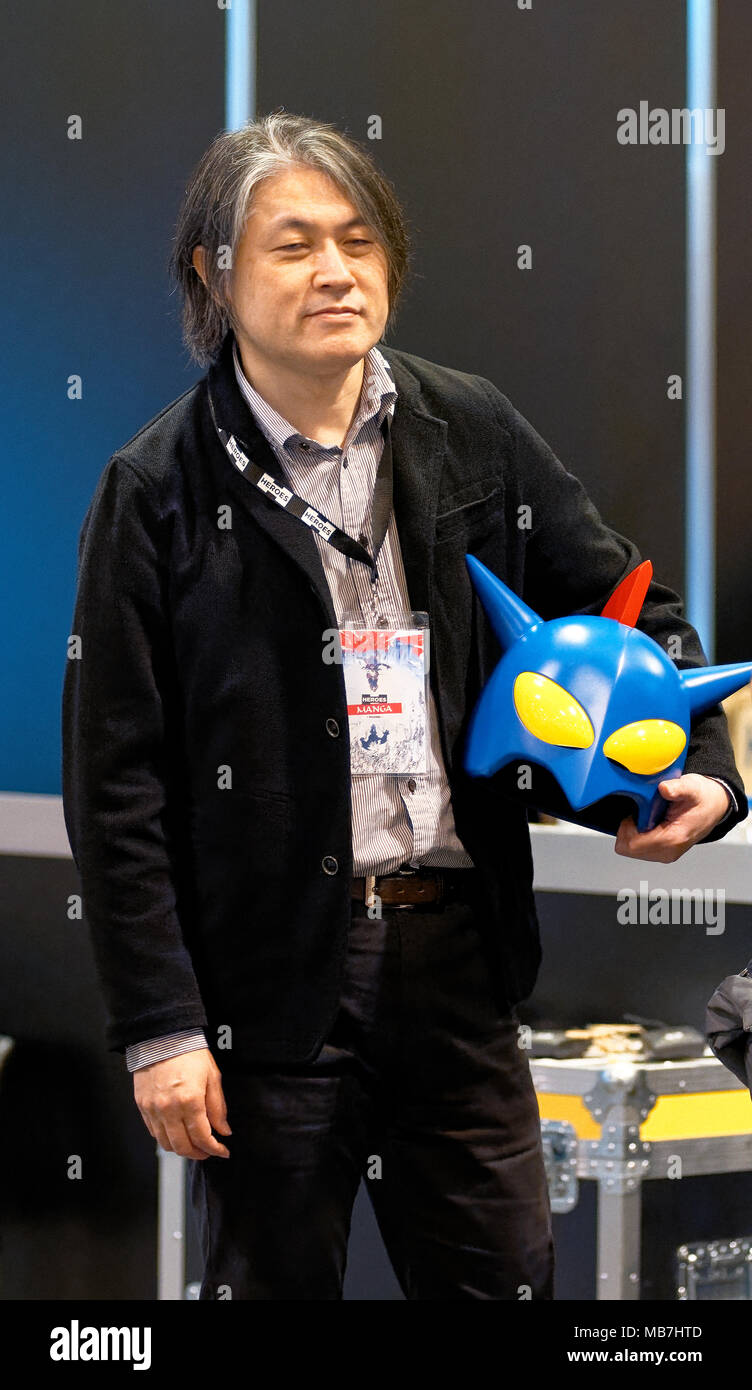 Madrid, Spanien - 07 April 2018: Yuji Muto Regisseur von Serien und Spielfilme der Shin Chan anime seit 2004 nicht an die Helden Manga Madrider Übereinkommen, Madrid, Spanien Quelle: EnriquePSans/Alamy leben Nachrichten Stockfoto