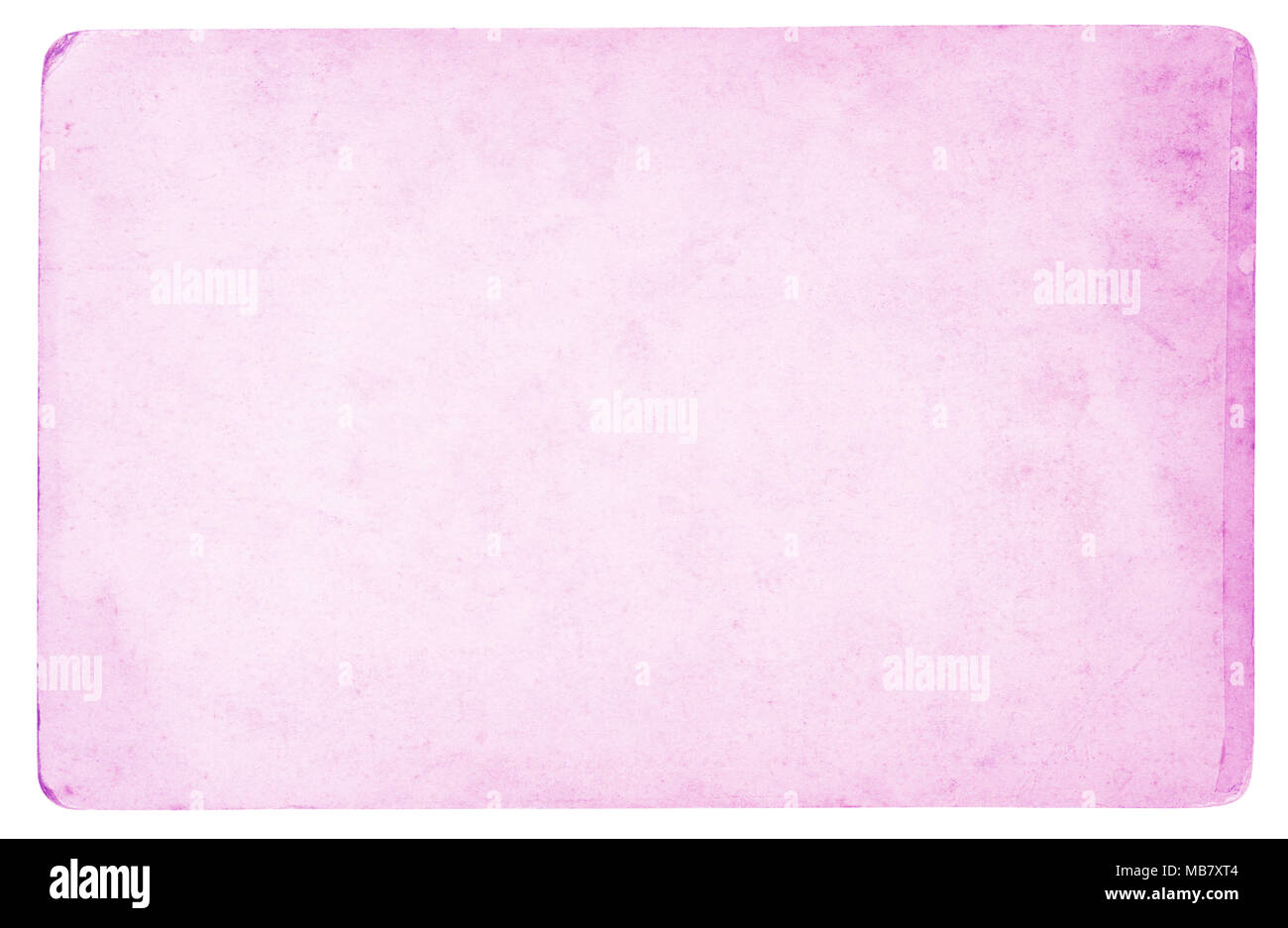 Rosa Papier Hintergrund isoliert - (clipping path enthalten) Stockfoto