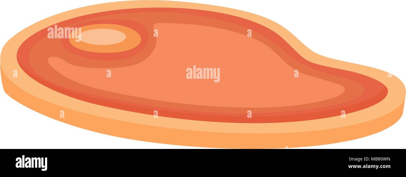 Bunte cartoon bbq Steak Fleisch. Kochen Vector Illustration für Geschenkkarte Zertifikat Banner, Aufkleber, Abzeichen, Zeichen, Stempel, Logo, Beschriftung, Symbol, Poster, Stock Vektor