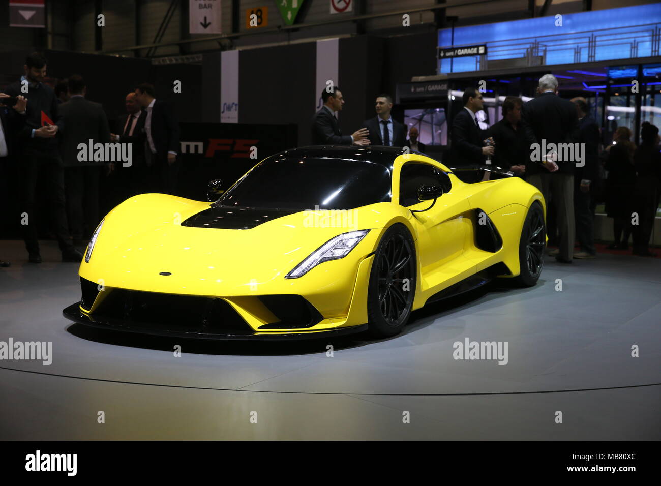 Die Autos der Genfer Auto-Salon Mit: Hennessey Venom F5 Wo: Genf, Schweiz Wann: 07 Mar 2018 Credit: Michael Wright/WENN.com Stockfoto