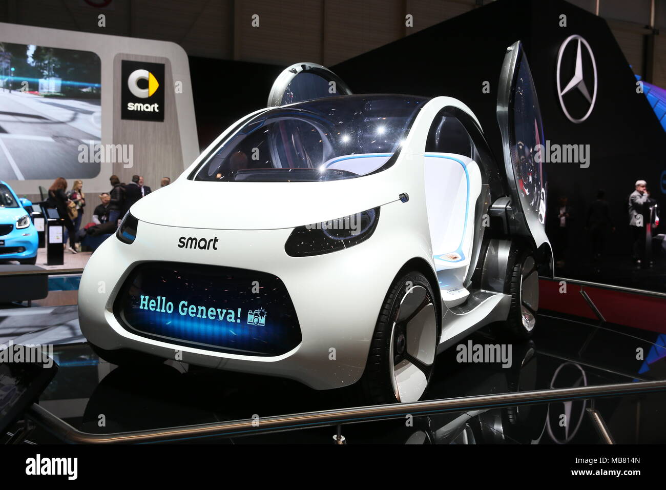 Die Autos der Genfer Auto-Salon Mit: Smart Vision EQ Wo: Genf, Schweiz Wann: 07 Mar 2018 Credit: Michael Wright/WENN.com Stockfoto