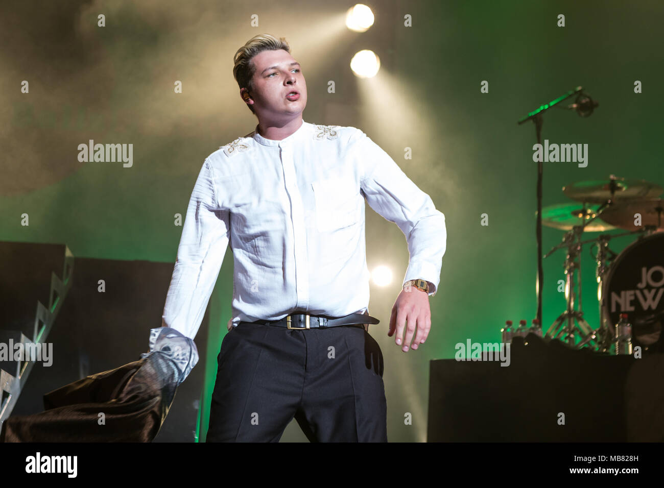 Die britische Soul Sänger John Newman live bei der 25 Blue Balls Festival in Luzern, Schweiz Stockfoto