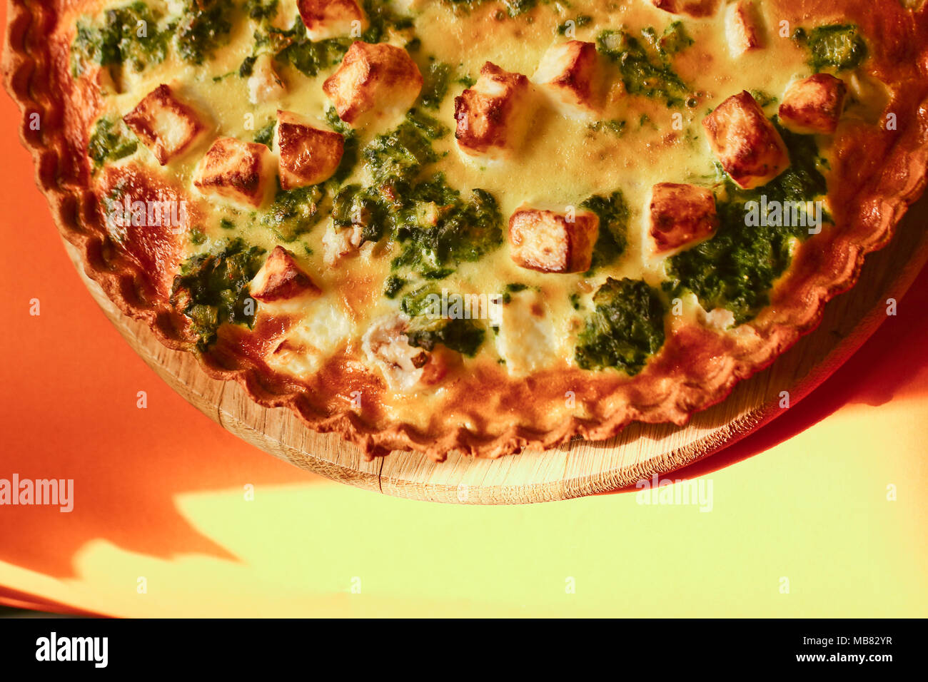 Grüner Pfeffer pie Stockfoto