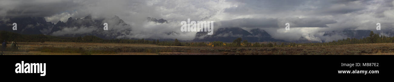 Fotos von Yellowstone und Grand Teton National Park Stockfoto