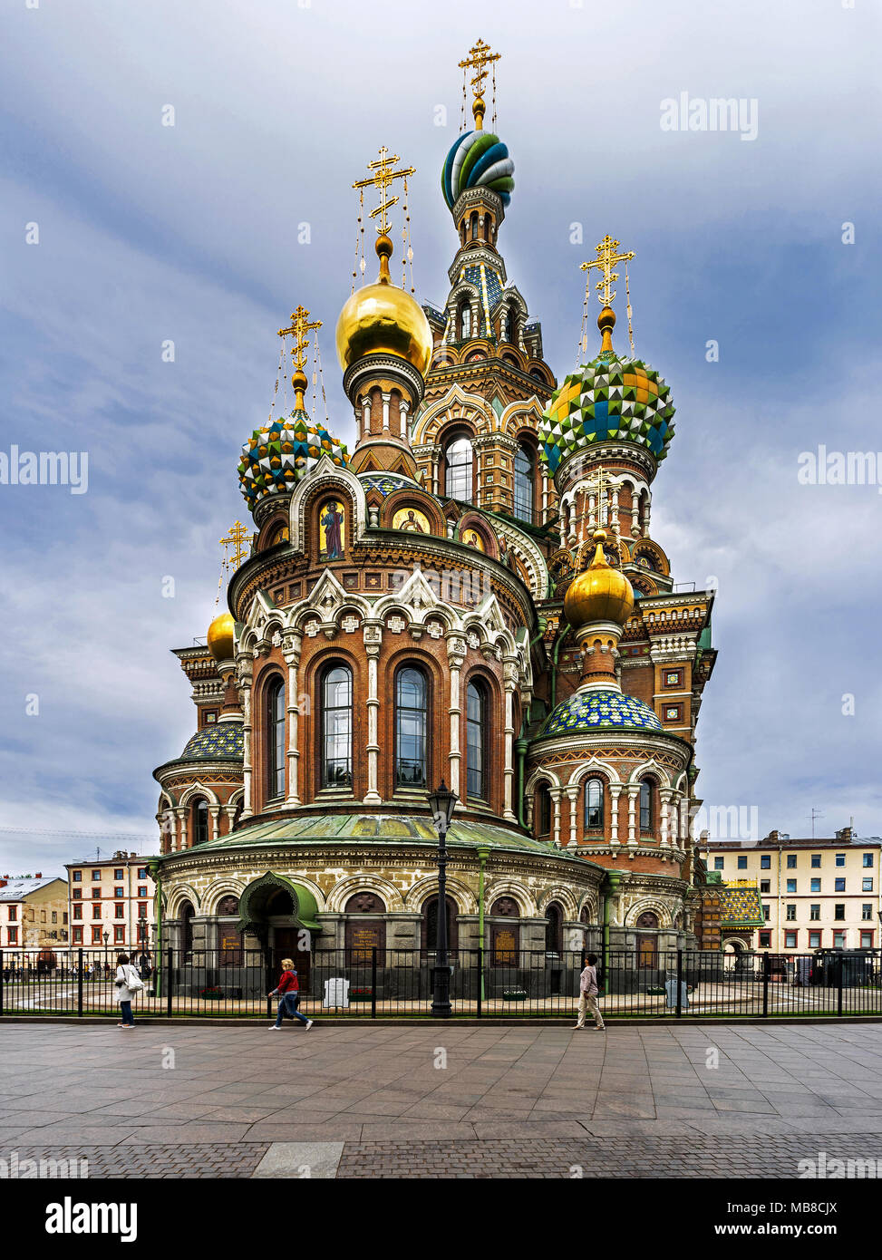 Das vergossene Blut Kathedrale in St. Petersburg, Russland Stockfoto