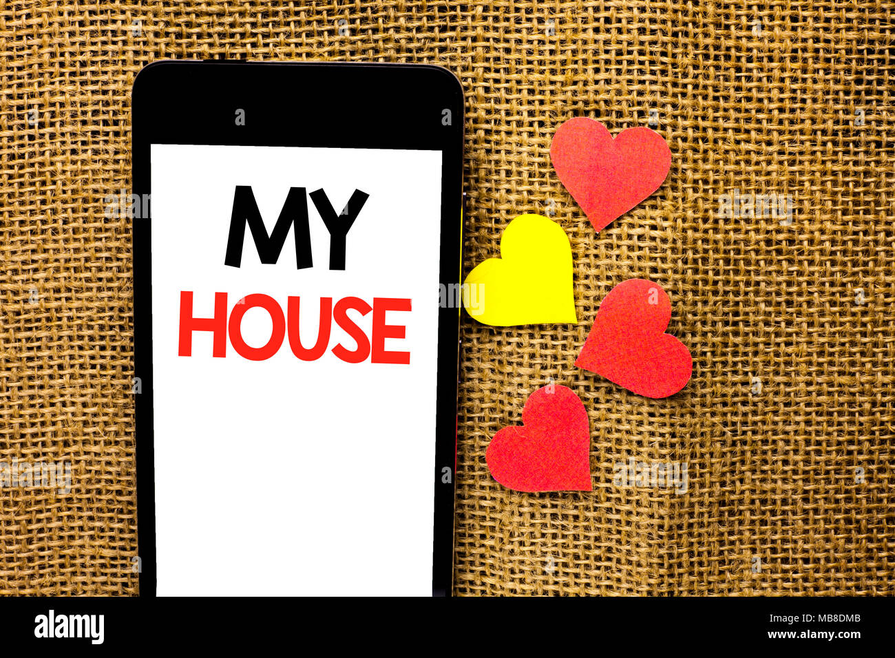 Text Zeichen Zeigen Mein Haus Konzeptionelle Foto Gehause Home
