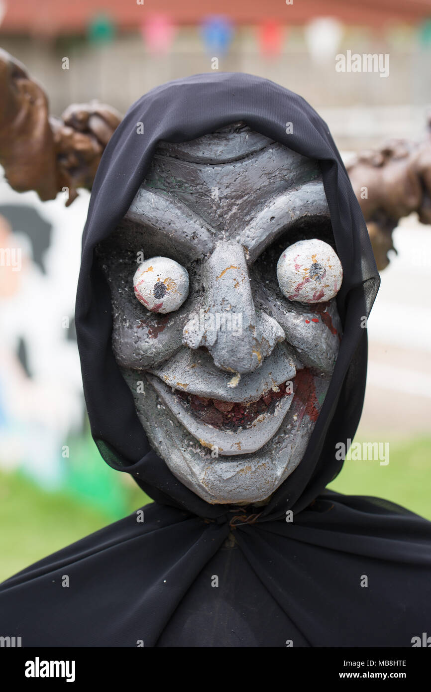 Ghost Face die unheimlich Böse in Halloween Veranstaltung Stockfoto