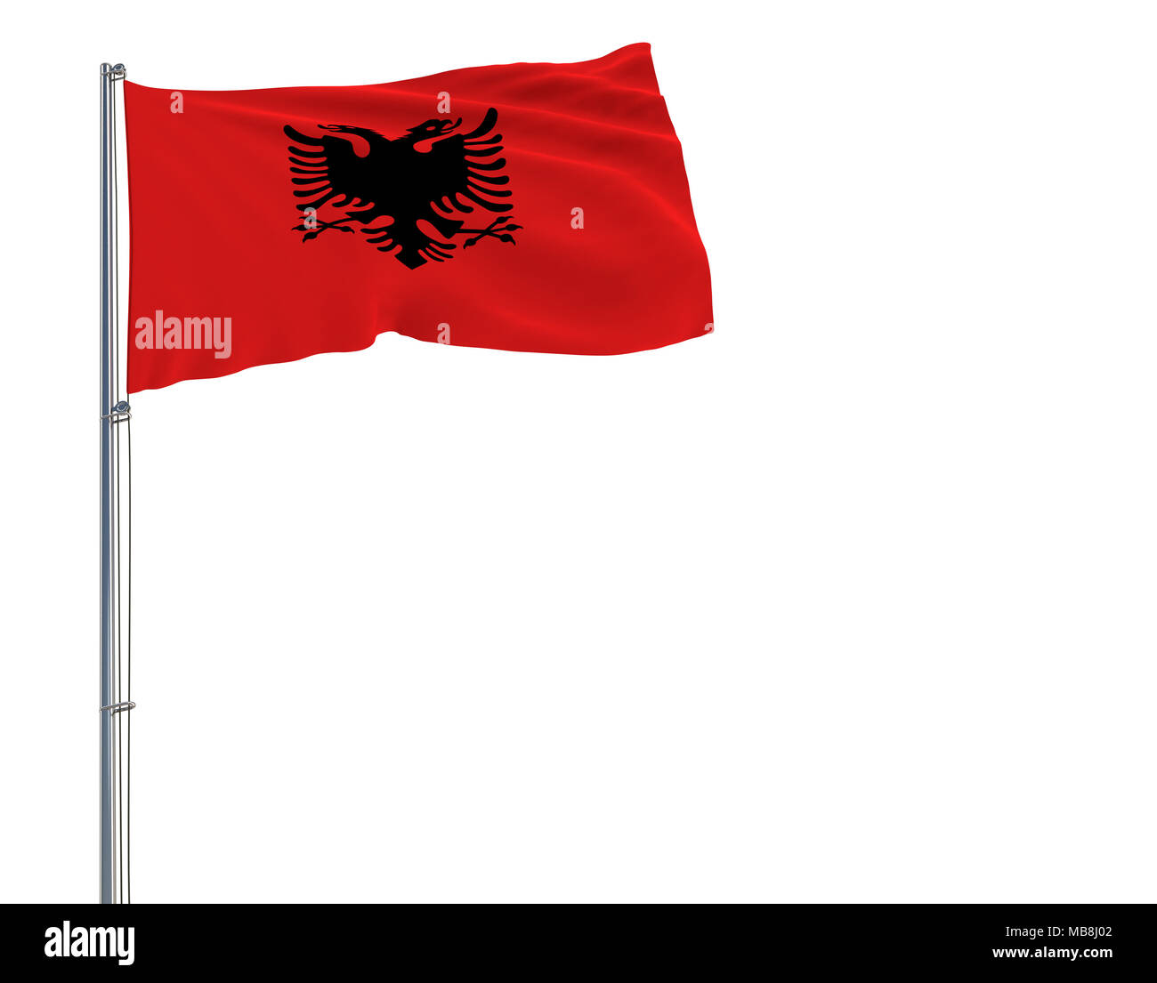 Kosovo-Flagge Pinselstrich, Nationalflagge auf weißem Hintergrund  Stockfotografie - Alamy
