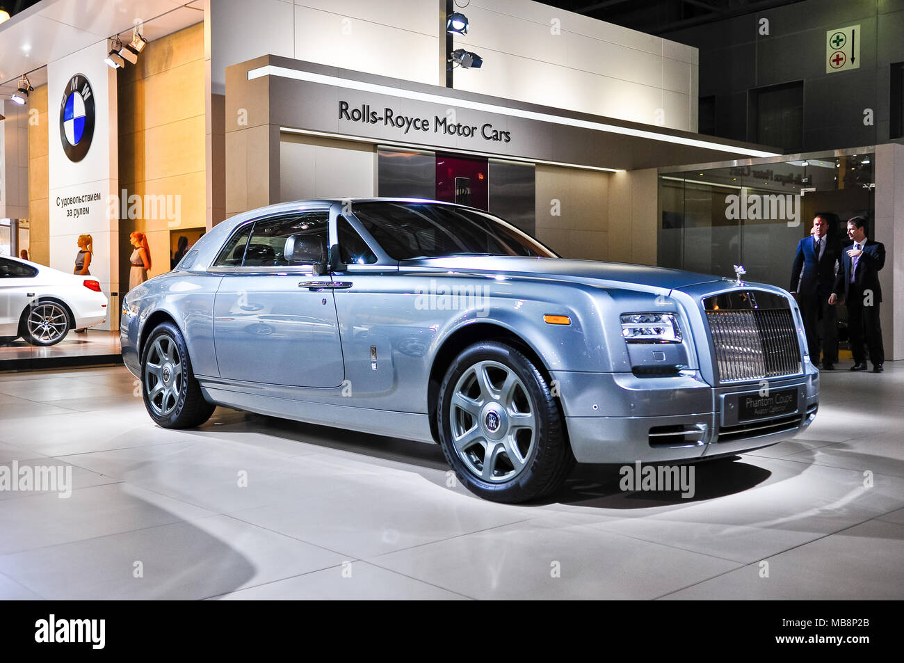 Russland, Moskau, Expocentre, 29. August - 9. September 2012: Rolls-Royce Phantom Coupé Aviator collуction am 4. Internationalen Moskauer Autosalon (M Stockfoto