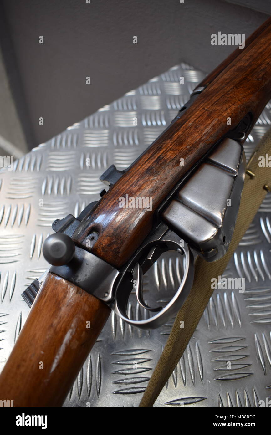 Das Royal Armouries Lee-Enfield Gewehr video game Abschnitt Stockfoto