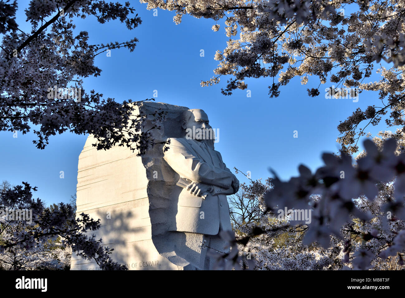 "Aus dem Berg der Verzweiflung einen Stein der Hoffnung." Martin Luther King, Jr. Memorial, Washington, DC. Stockfoto