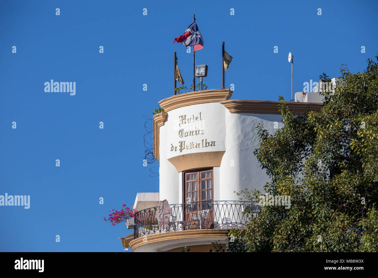 Hotel Restaurant El Conde, Santo Domingo, Domnican Republik Stockfoto