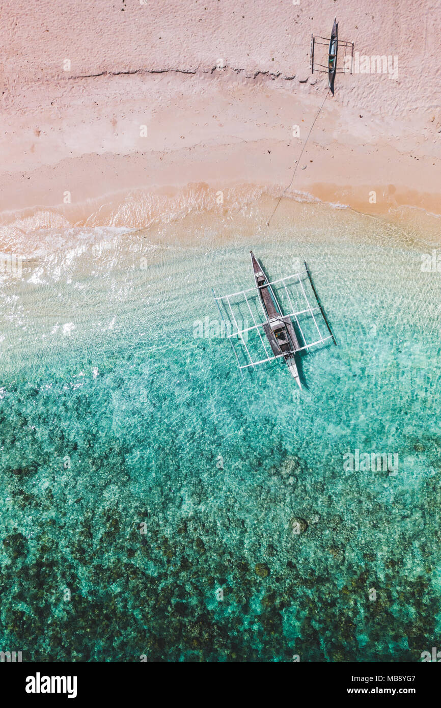 Philippinen: Luftaufnahmen von Coron Bay und die Inseln mit einer Drohne getroffen. Foto: Alessandro Bosio Stockfoto