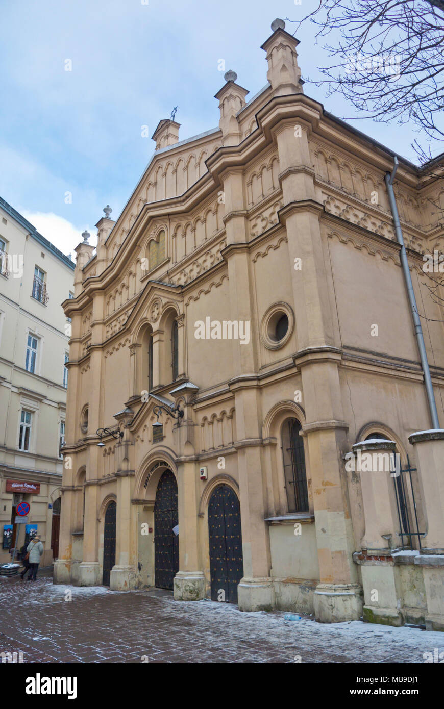 Tempel Synagoge, Kazimierz, Krakow, Malopolska, Polen Stockfoto