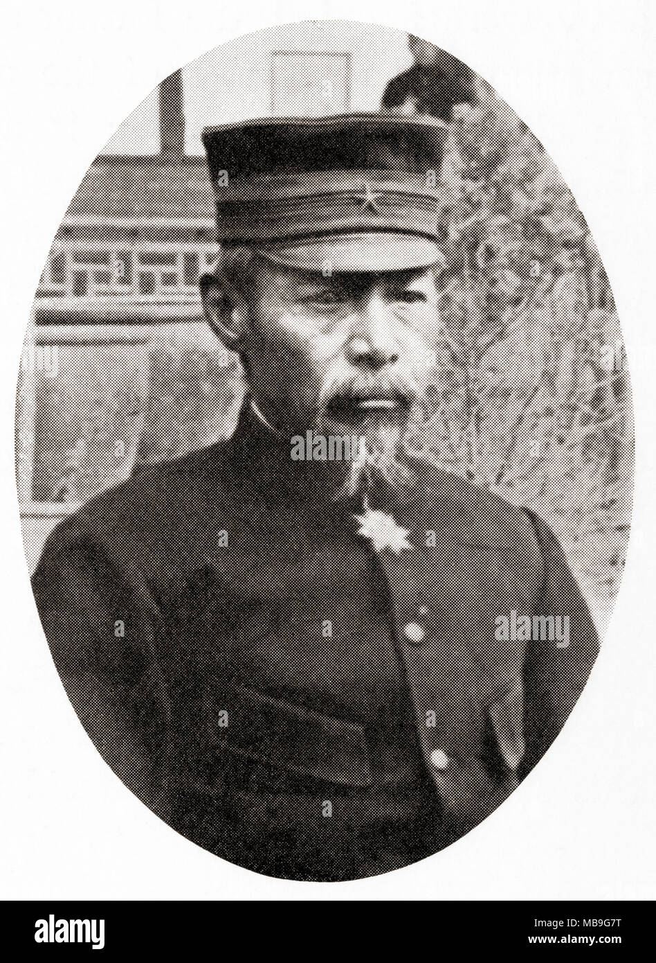 Count Oku Yasukata, 1847 - 1930. Japanische Feldmarschall und führende Persönlichkeit in der Kaiserlichen Japanischen Armee. Von Hutchinson's Geschichte der Nationen, veröffentlicht 1915 Stockfoto