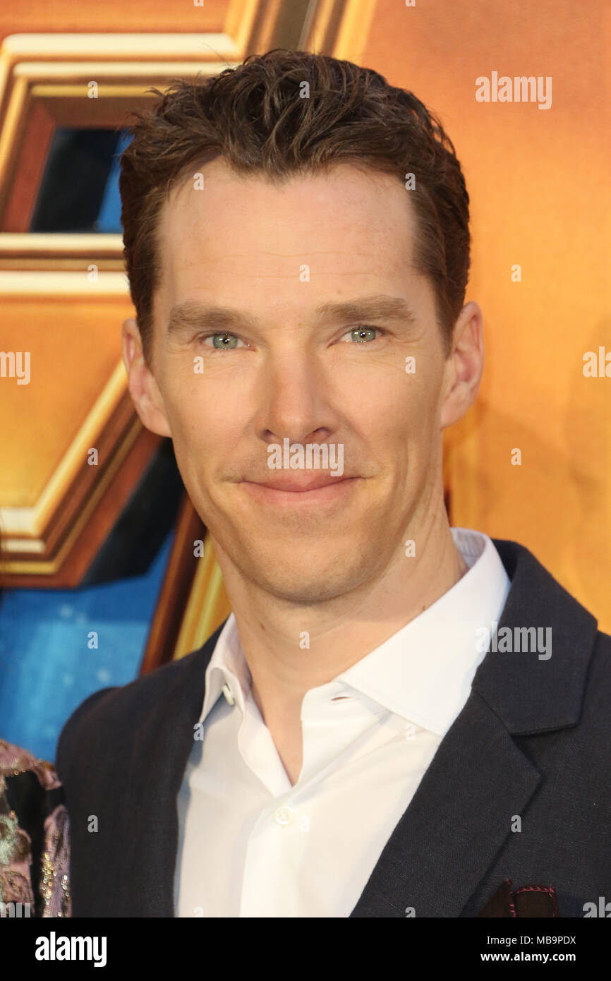 London, Großbritannien. 8. April 2018. Benedict Cumberbatch, Avengers: Infinity Krieg-UK Fan Event, London Fernsehstudios, Weiße Stadt, London, UK, 08. April 2018, Foto von Richard Goldschmidt Credit: Rich Gold/Alamy leben Nachrichten Stockfoto
