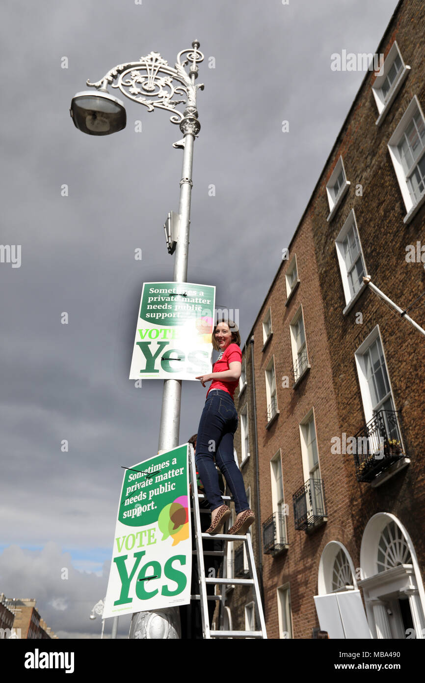 9/4/2018. Offizieller Start des Gemeinsam für Ja, Aufhebung der Acht, Abtreibung Kampagne zum Referendum, Dublin Stockfoto