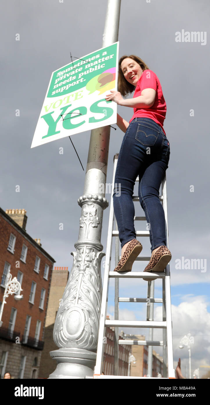 9/4/2018. Offizieller Start des Gemeinsam für Ja, Aufhebung der Acht, Abtreibung Kampagne zum Referendum, Dublin Stockfoto