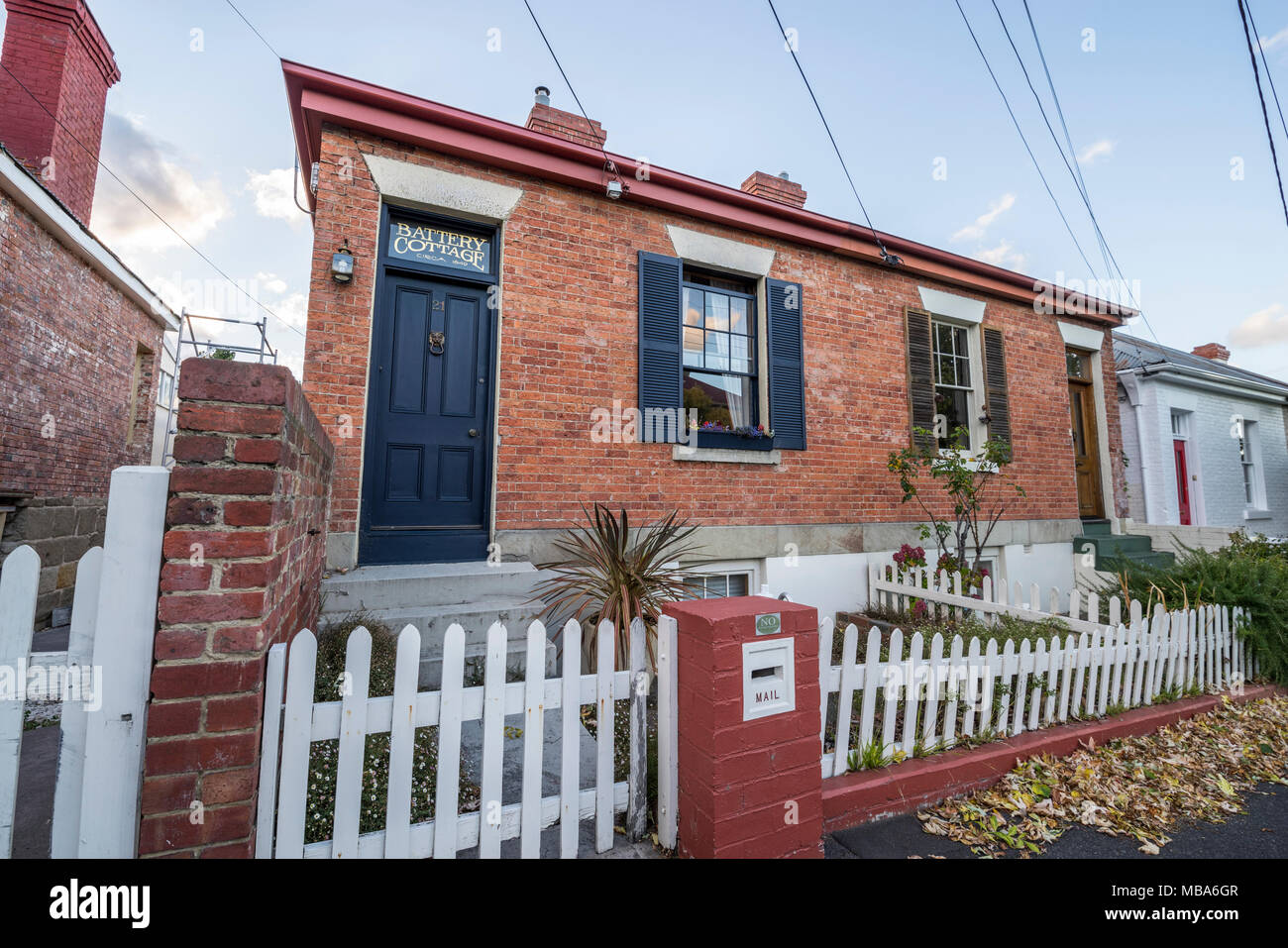 Battery Point, Hobart, Tasmanien, Australien Stockfoto