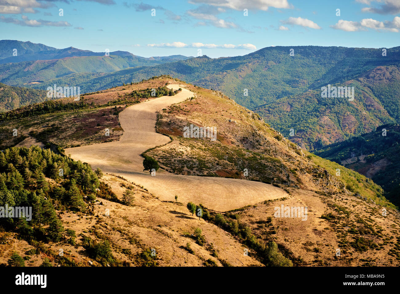 Die Cevennen Nationalpark ist ein Nationalpark im Massif Central im Süden von Frankreich. Stockfoto