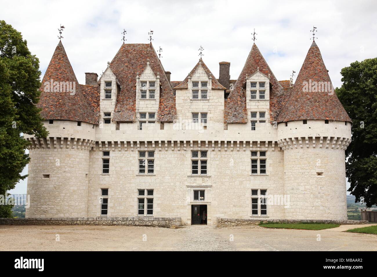 Das Schloss von Monbazillac in der Dordogne, Frankreich Stockfoto