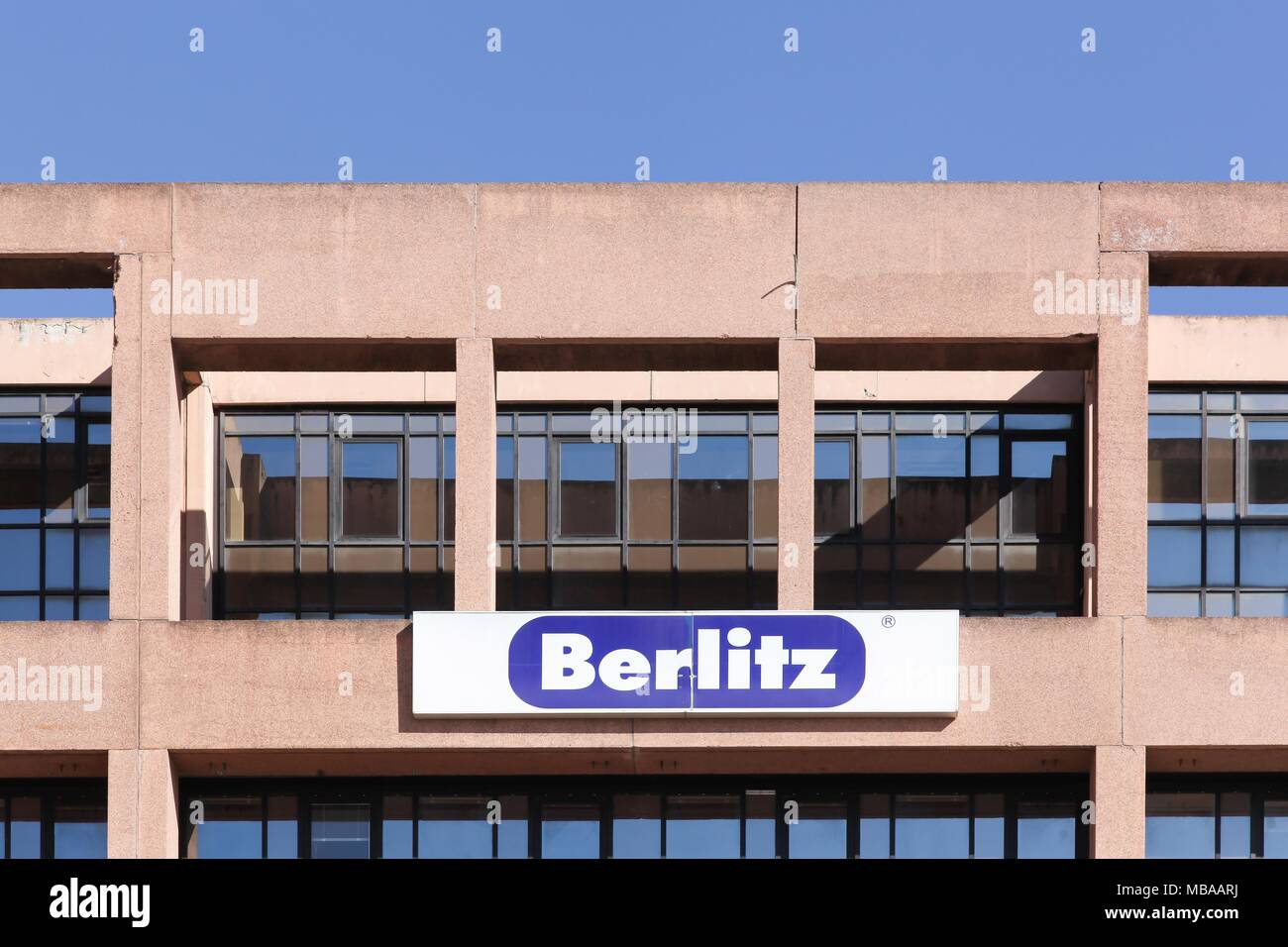 Lyon, Frankreich - 21. März 2018: Berlitz Gebäude in Lyon, Frankreich. Berlitz Corporation ist ein Global Leadership Training und Sprache Bildung Unternehmen Stockfoto