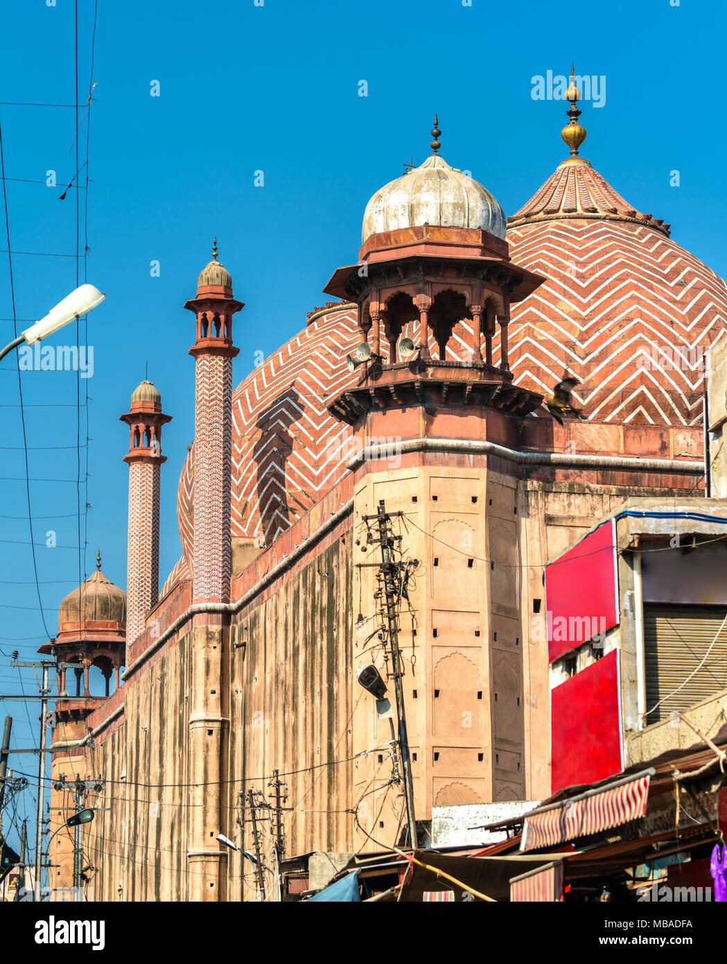 Jama Masjid, einer großen Moschee in Agra, Uttar Pradesh, Indien Stockfoto