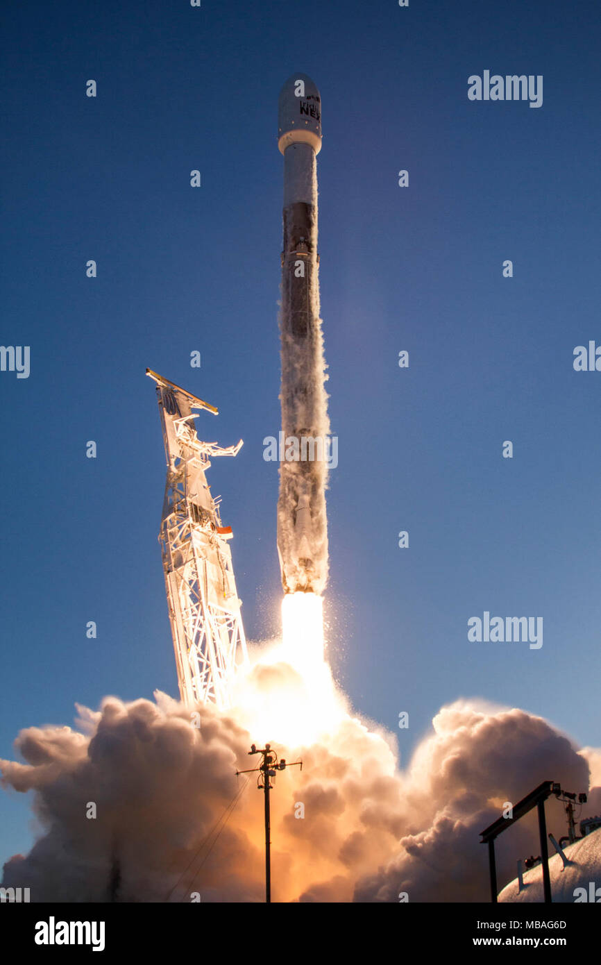 Spacex Iridium-5 Mission von Space Launch Complex 4 E (SLC-4E) Stockfoto