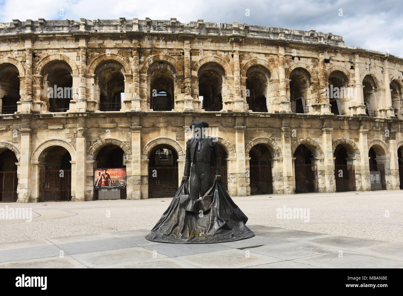 Nimes, Frankreich, 2018 römische Amphitheater oder Arena von Nîmes, Languedoc-Roussillon, Frankreich Stockfoto
