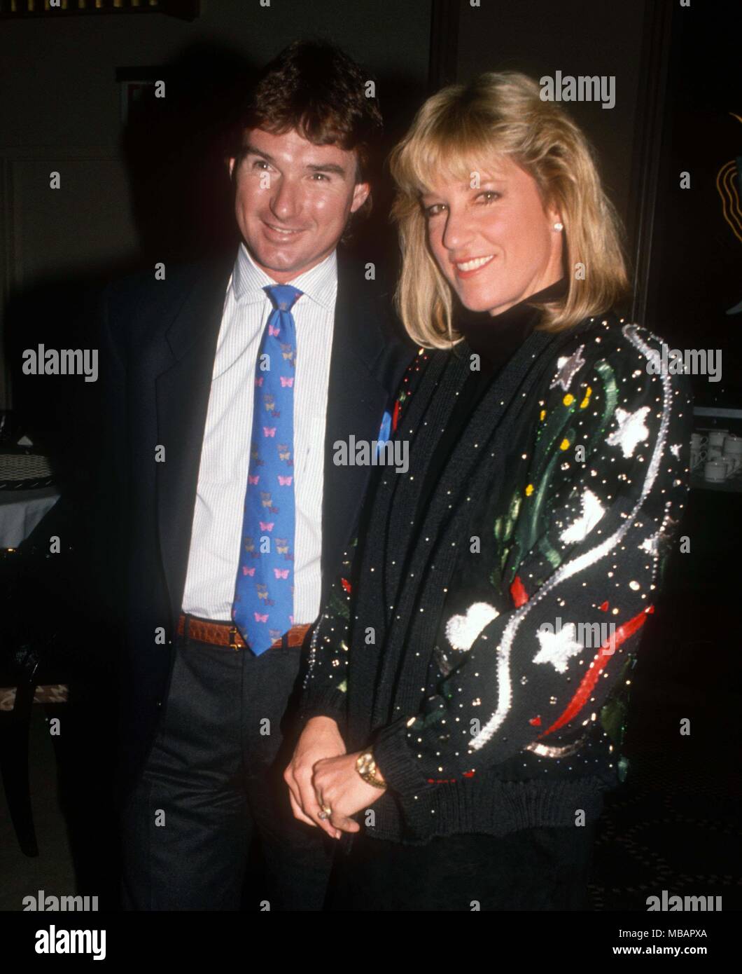 Jimmy Connors Chris Evert 1984 Foto von John Barrett/PHOTOlink.net Stockfoto